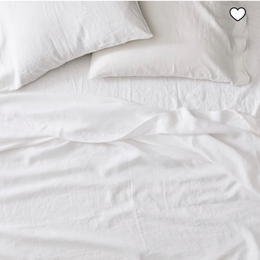 West Elm European Flax Linen Sheet Set